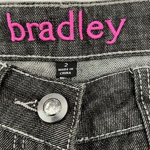 Bradley Jeans / New / Off~Black Wash With Rhinestone Accents